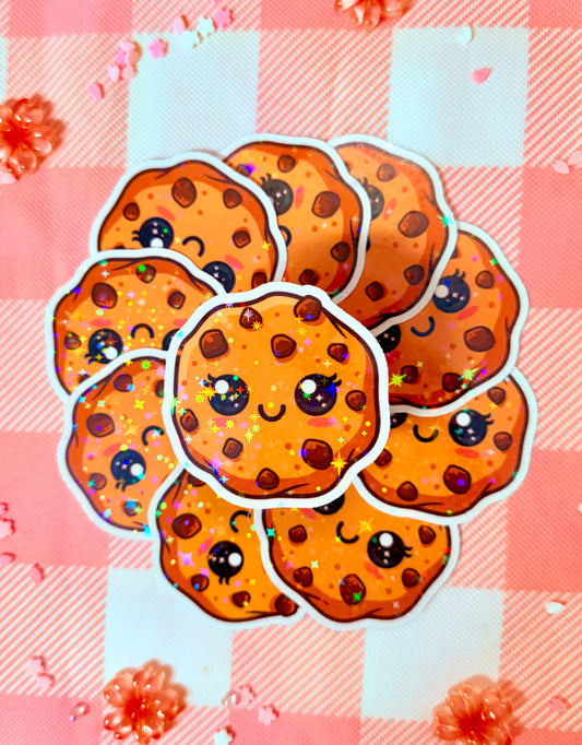 Cookie Girl Holographic Vinyl Sticker