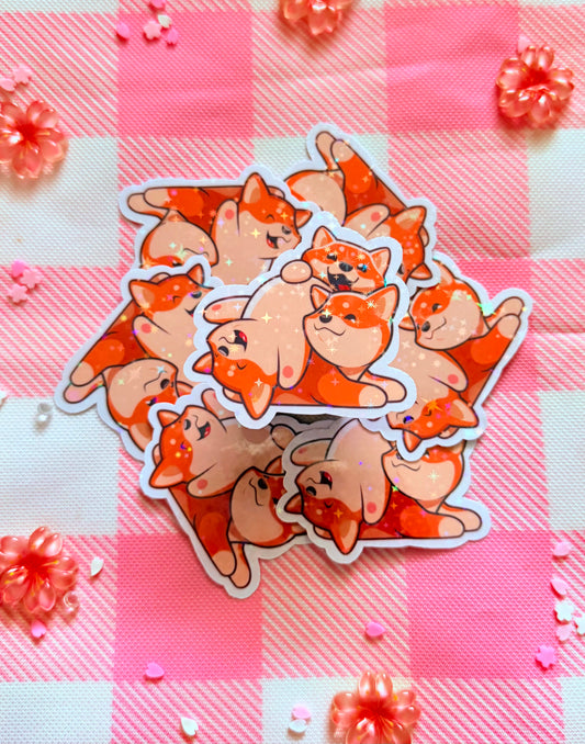 Kawaii Shiva Holographic Vinyl Sticker