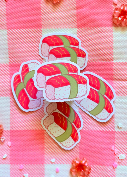 Musubi Bite Vinyl Sticker