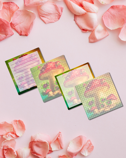 Fungi Notepad Aesthetic Cute Stationery Gift