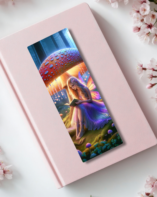 Fungi Butterfly Girl Bookmark Handmade Bookish Gift