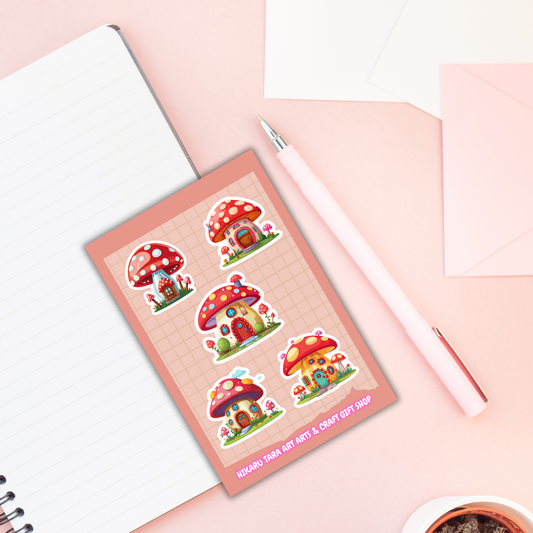 Fungi Neighborhood Sticker Sheet