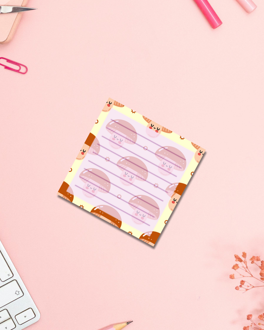Fungi Cutie Notepad Aesthetic Cute Stationery Gift