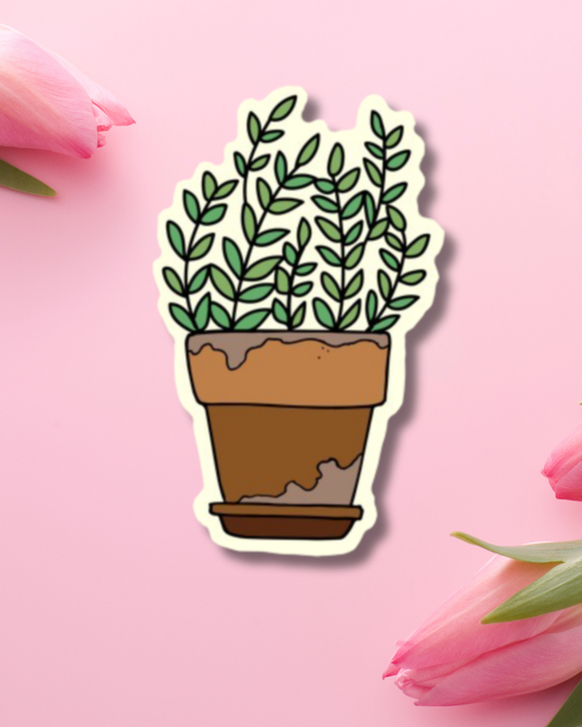 Garden Jar Vinyl Sticker