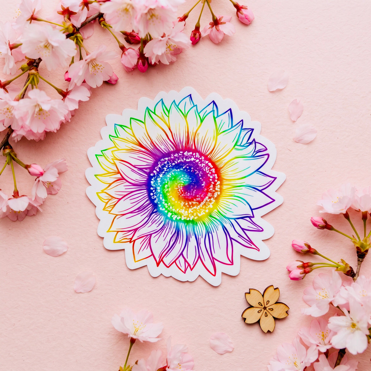 Autism Sunflower Kawaii Glossy Vinyl Sticker | Waterproof 2.5" Cute Aesthetic Decal for Water Bottles, Laptops, & Journals