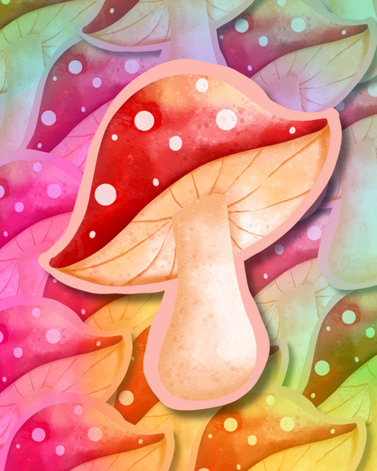 Groovy Shroom Vinyl Sticker