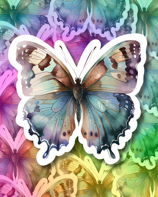 Hallow Butterfly Vinyl Sticker