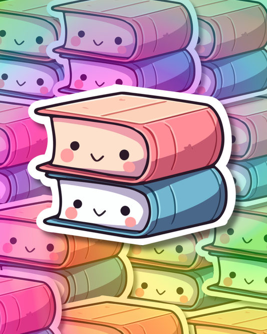 Happy Books Vinyl Sticker