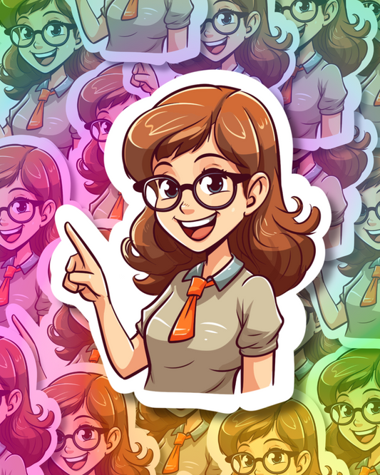 Happy Teacher Vinyl Sticker
