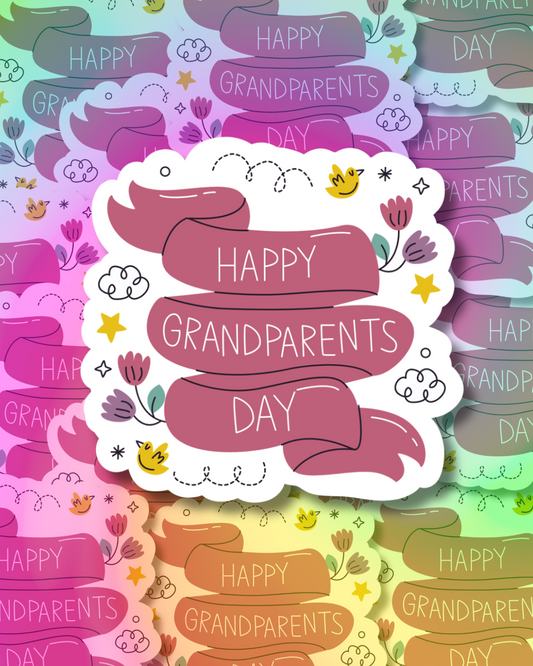 Happy Grandparents Day Vinyl Sticker