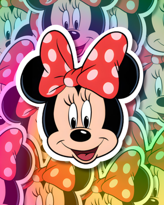 Happy Minnie Vinyl Sticker
