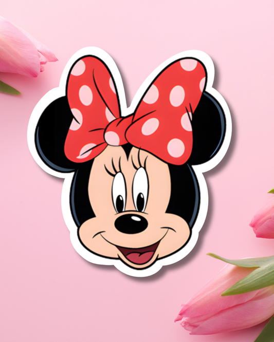 Happy Minnie Vinyl Sticker