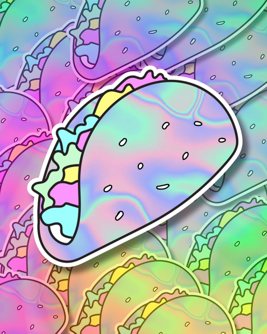 Holo Taco Vinyl Sticker
