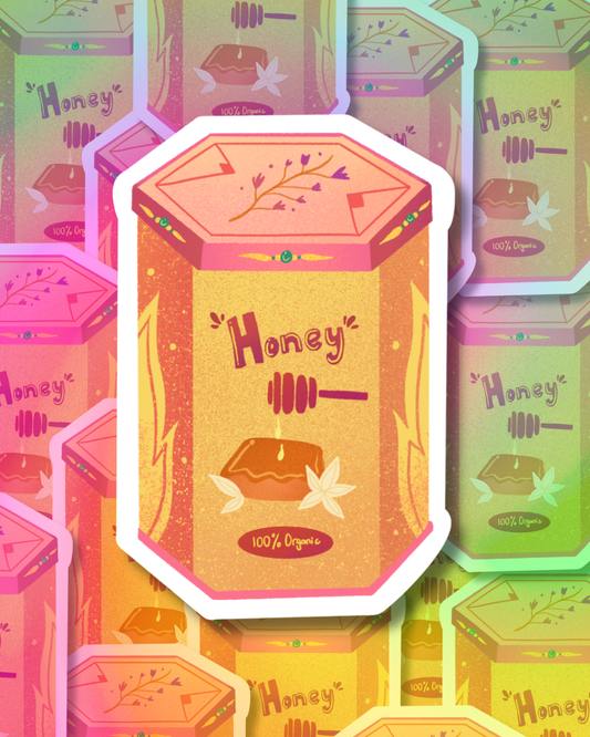 Honey Tea Vinyl Sticker