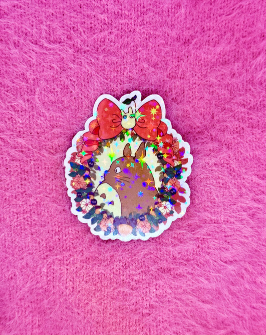 Flowered Totoro Magnet