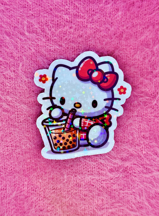 Boba Hello Kitty Magnet