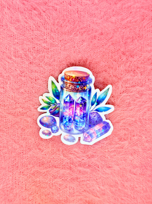 Purple Crystals Magnet