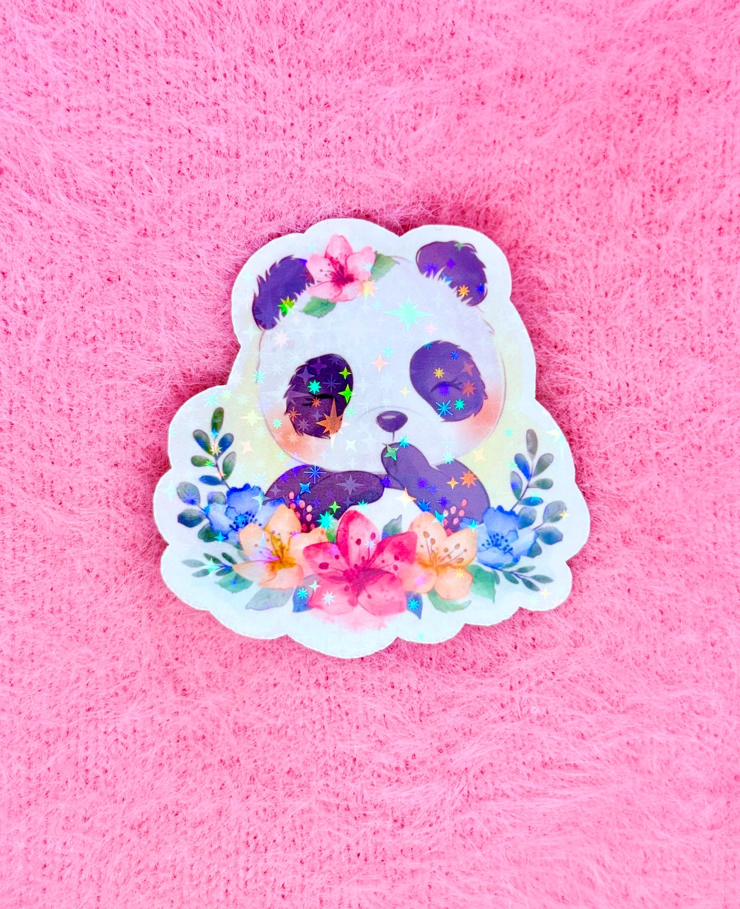 Flowered Panda Magnet