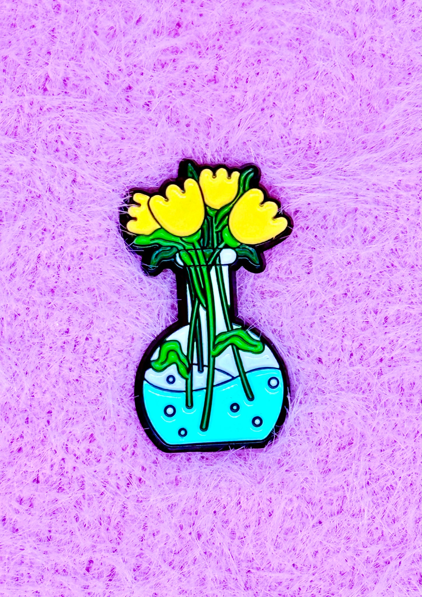 Yellow Flower Bouquet Enamel Pin
