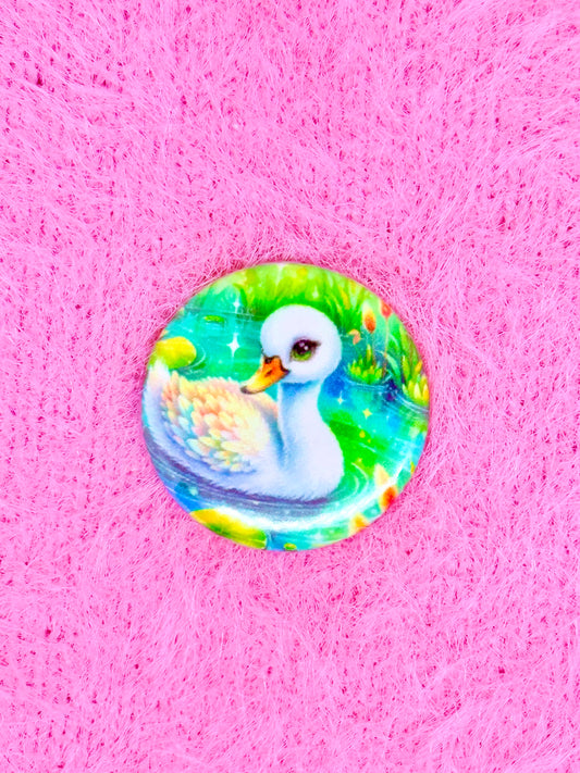 Beauty Duck Mini Button Pin