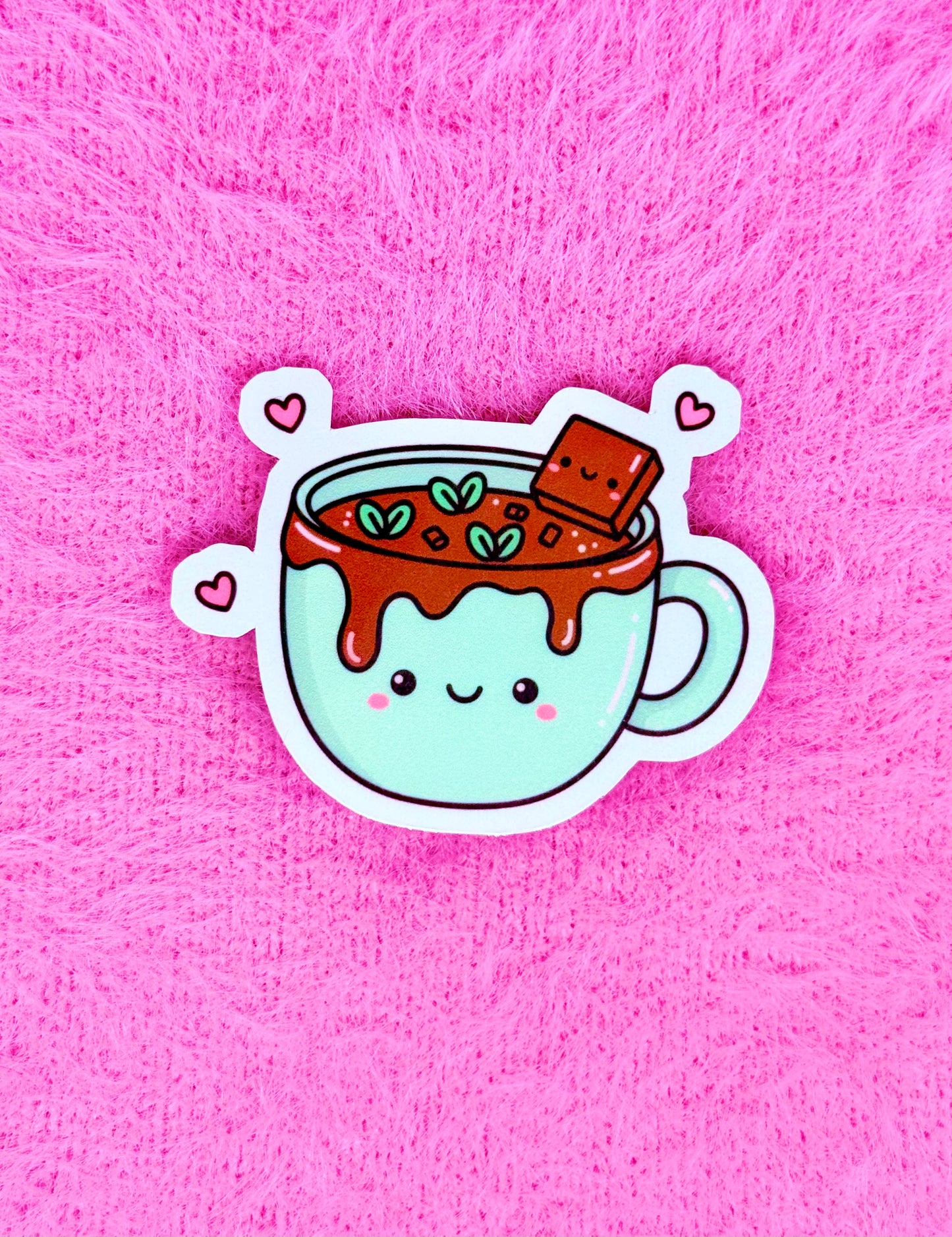 Mint Hot Cocoa Vinyl Sticker