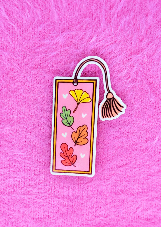 Maple Leaf Bookmark Vinyl Sticker