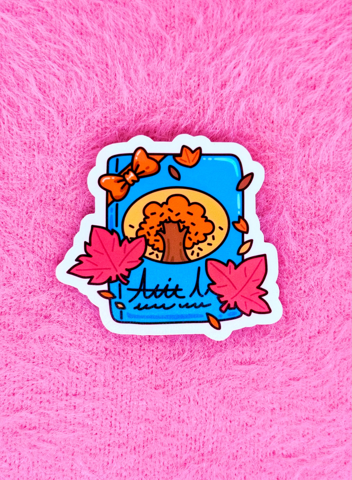 Autumn Book Vinyl Sticker