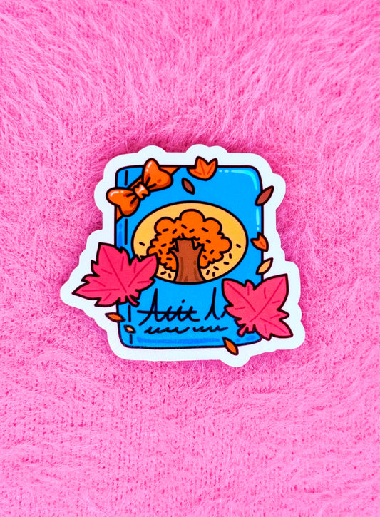 Autumn Book Vinyl Sticker