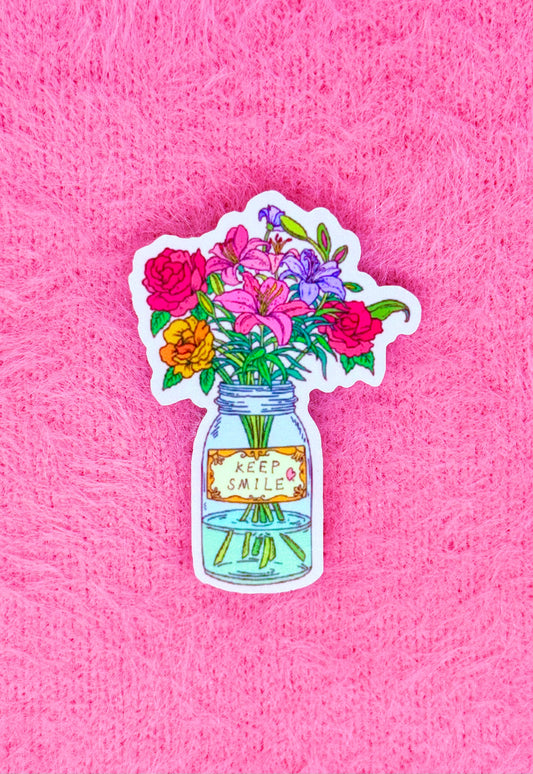 Keep Smile Vinyl Sticker