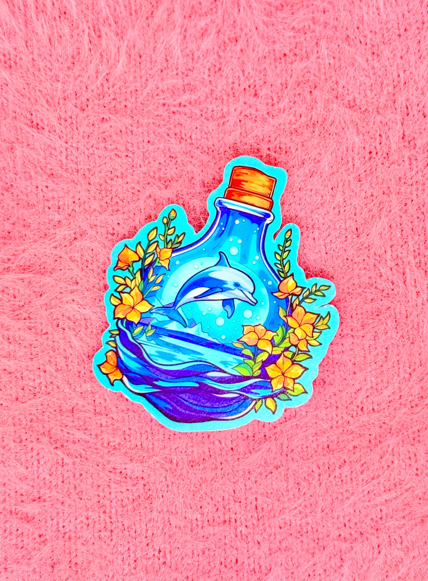 Dolphin Posion Vinyl Sticker