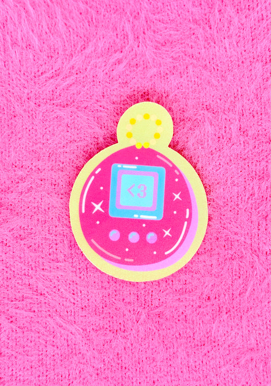 Tamagotchi Number Green Vinyl Sticker