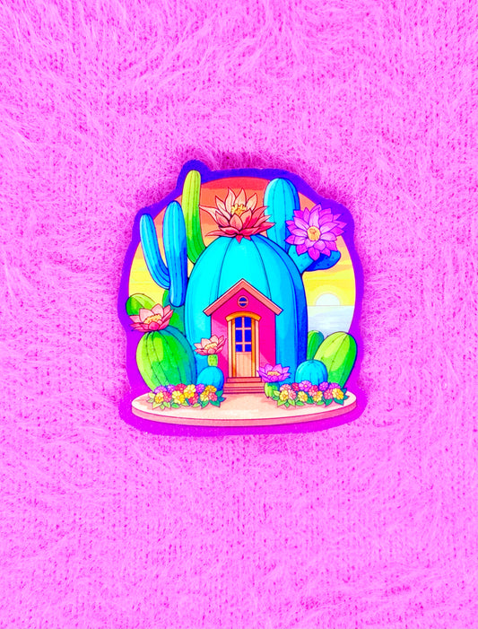 Cactus Home Vinyl Sticker