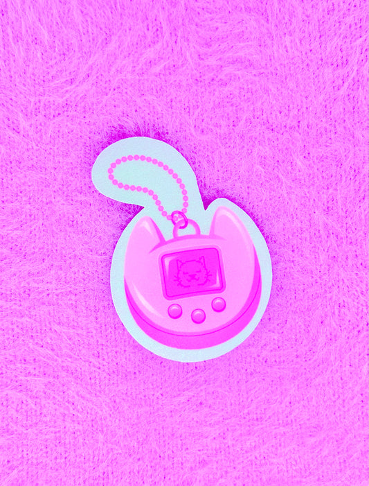 Tamagotchi Cat Vinyl Sticker