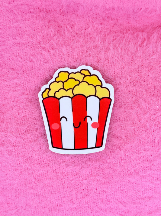 Kawaii Pop Corn Vinyl Sticker