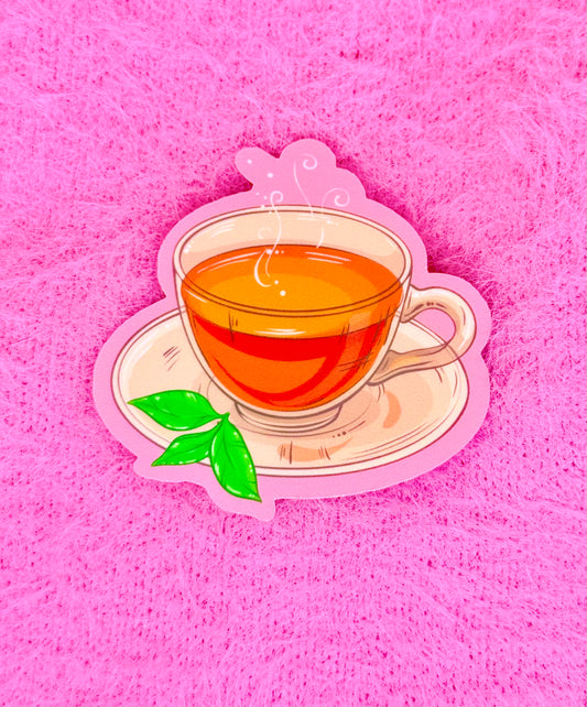 Warm Tea Vinyl Sticker