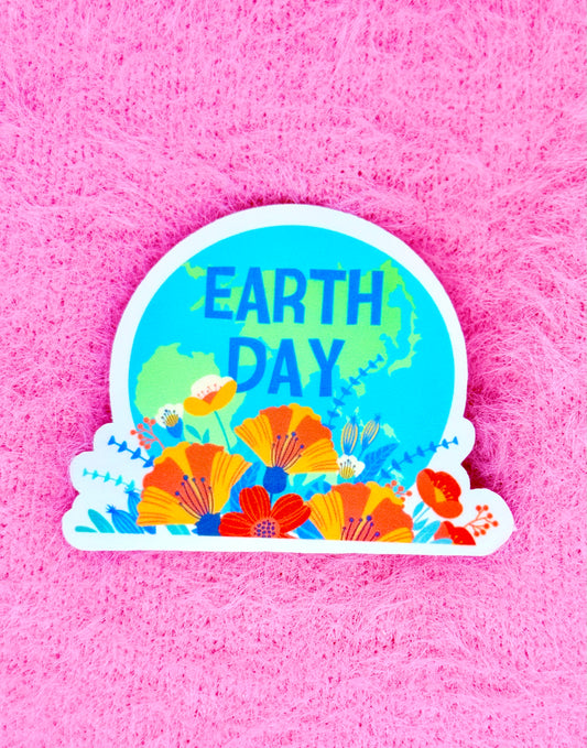 Earth Day Vinyl Sticker