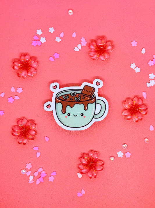 Mint Hot Cocoa Vinyl Sticker