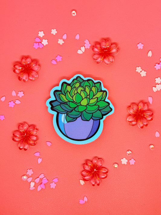 Succulent Jar Vinyl Sticker