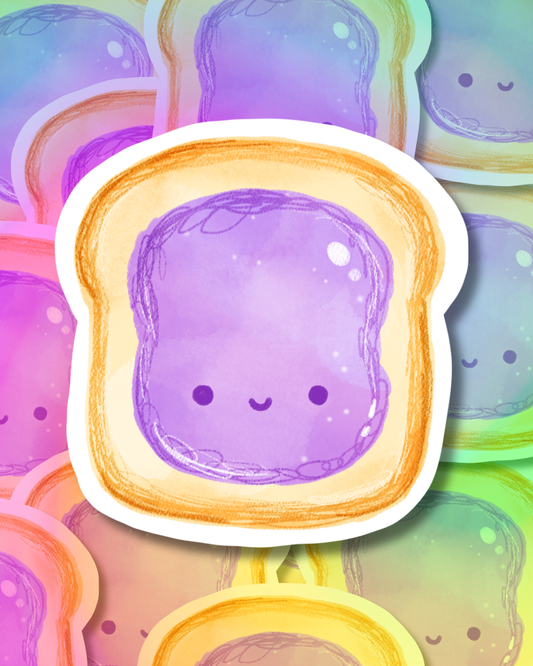 Jelly Toast Vinyl Sticker