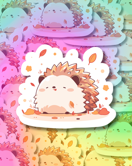 Joy Hedgehog Vinyl Sticker