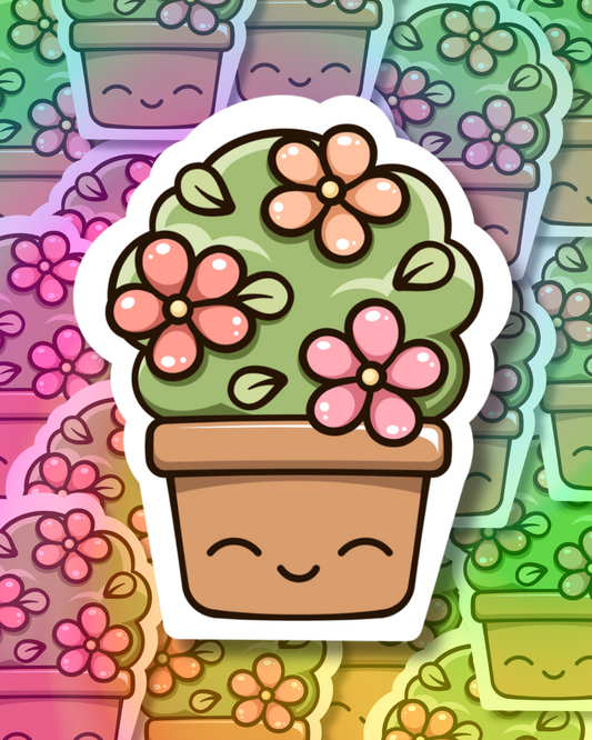 Kawaii Cactus Vinyl Sticker