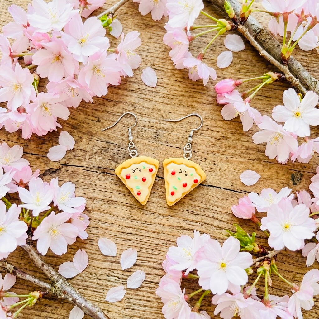 Kawaii Pizza Adorable Kawaii Acrylic & Resin Dangle Earrings | Cute Japanese Aesthetic Gift