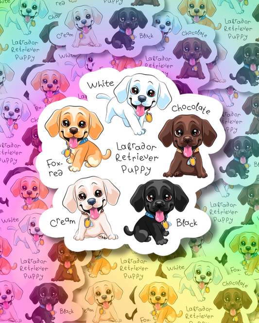 Kawaii Puppies Vinyl Sticker