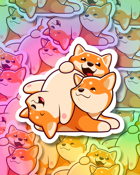 Kawaii Shiva Vinyl Sticker
