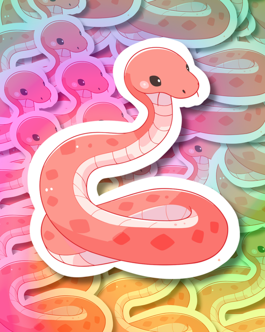 Kawaii Snake Vinyl Sticker