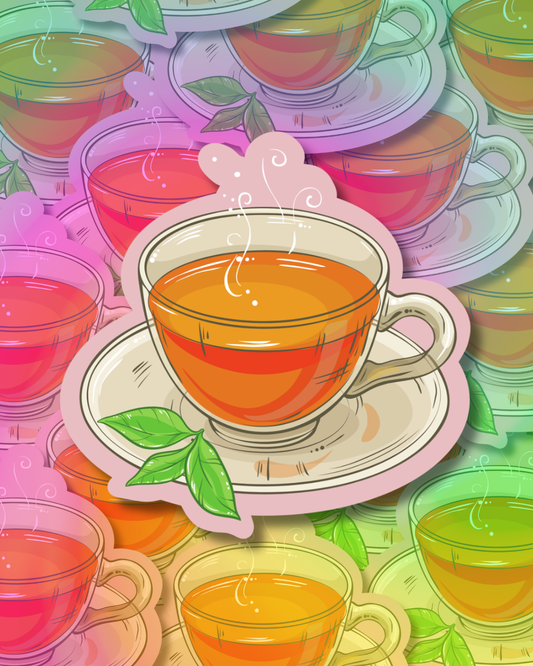 Leaf Tea Vinyl Sticker