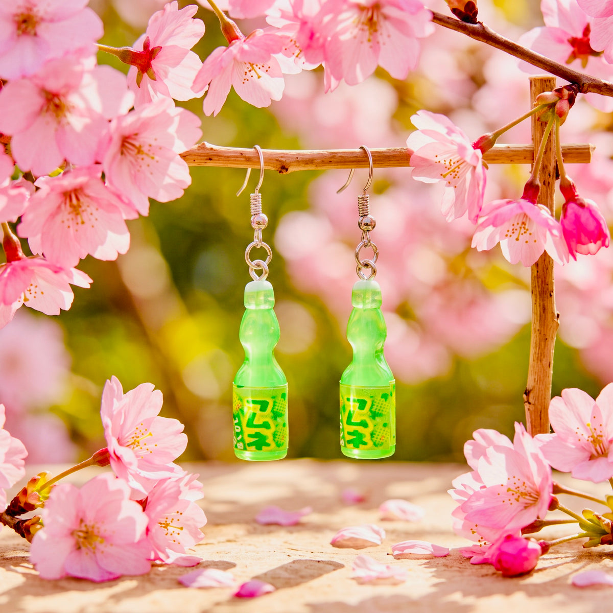 Lime Soda Adorable Kawaii Acrylic & Resin Dangle Earrings | Cute Japanese Aesthetic Gift