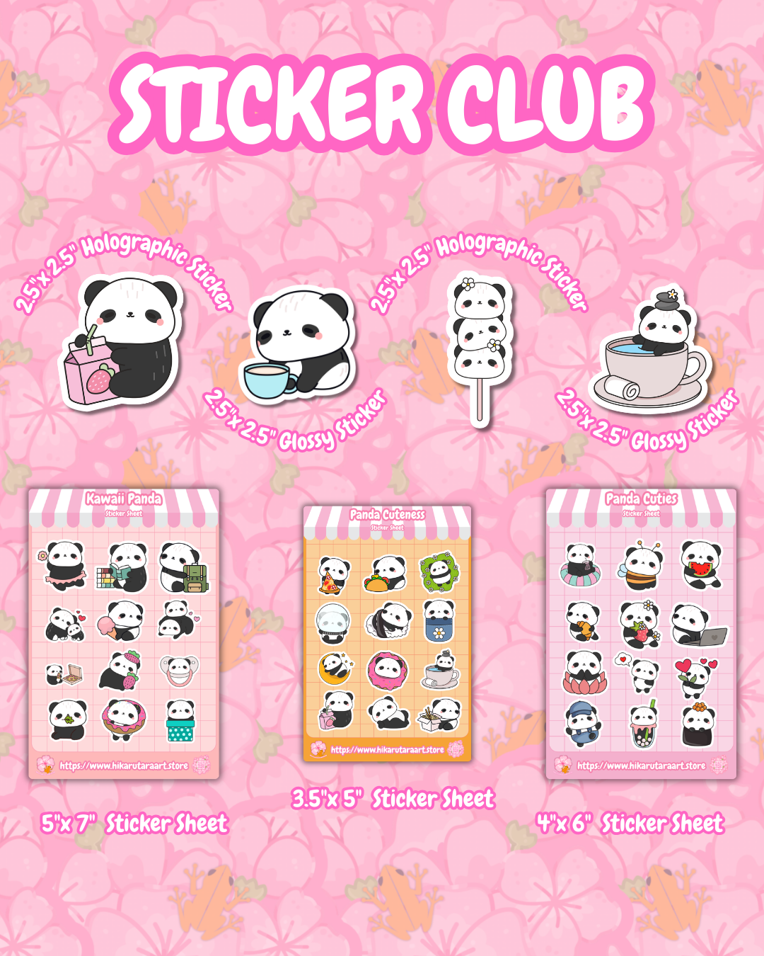 🐼March Sticker Club: Panda Cutie🐼