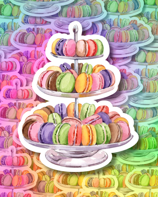 Macaron Buffet Vinyl Sticker