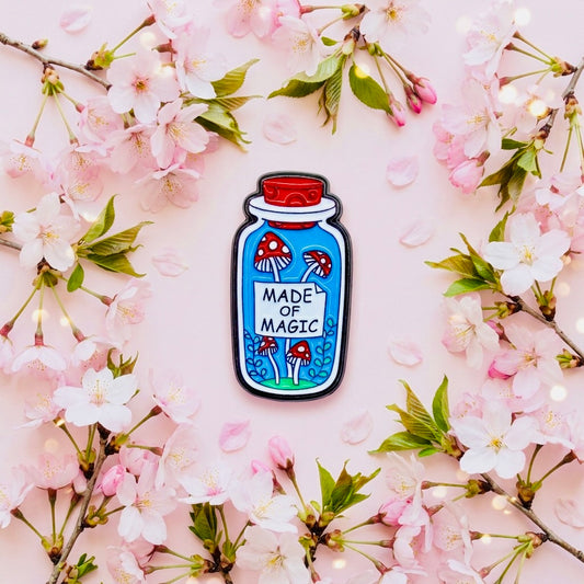 Made of Magic Kawaii Cute Enamel Pin | Aesthetic Pastel Backpack & Jacket Lapel Pin